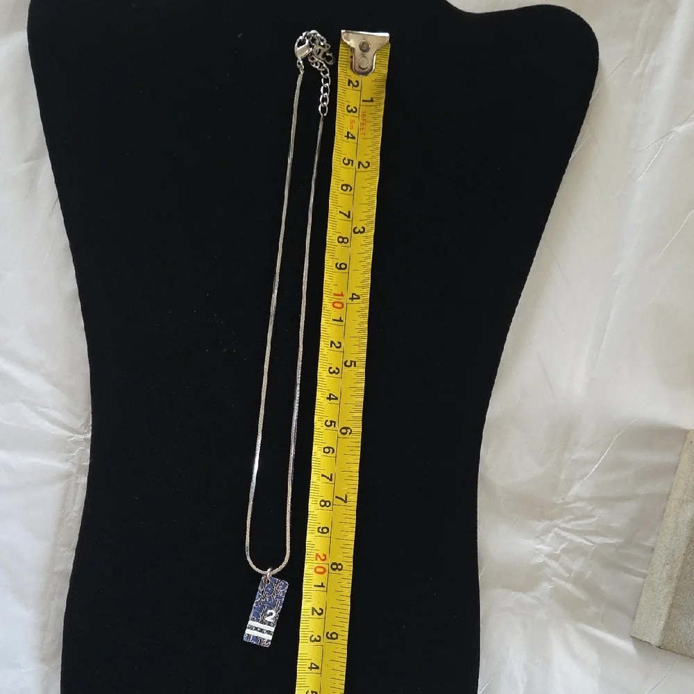 Christian Dior Enamel Oblique Trotter Necklace - Picture 9 of 9